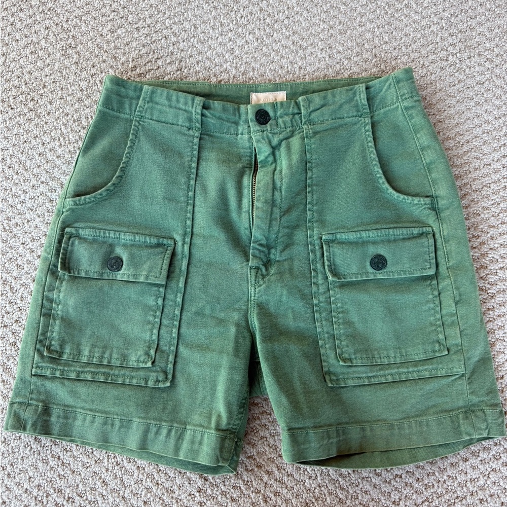 MOTHER High Waist Green Shorts - Rambler
